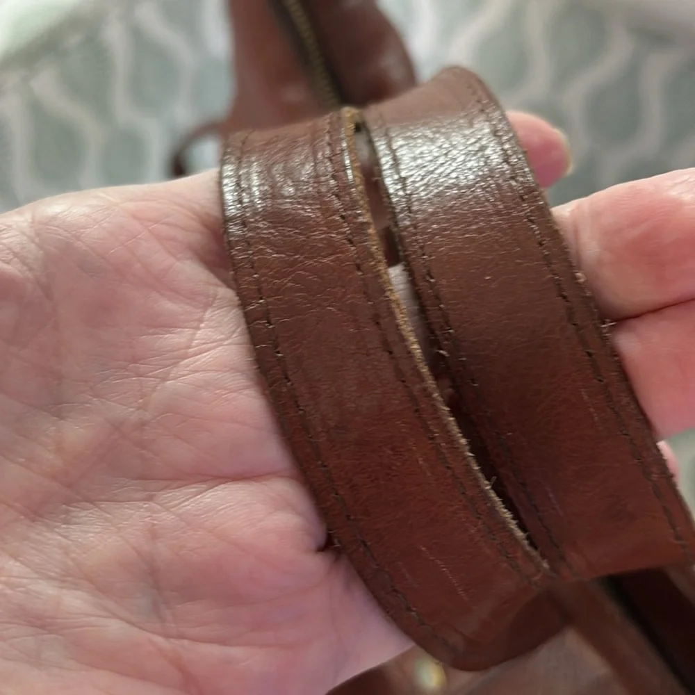 BROWN LEATHER BAGPACK - Picture 5 of 11